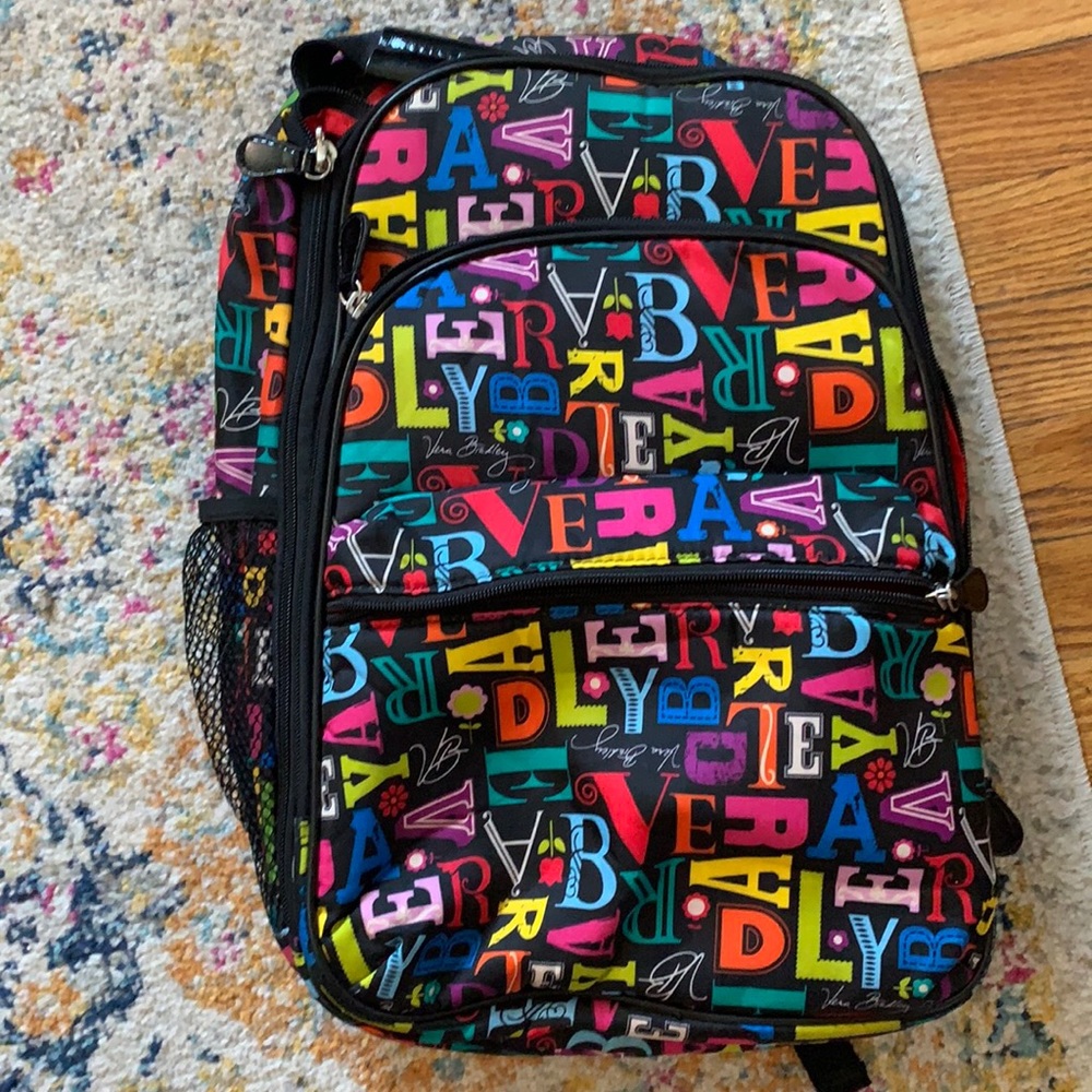 Vera Bradley Colorful Letter Backpack